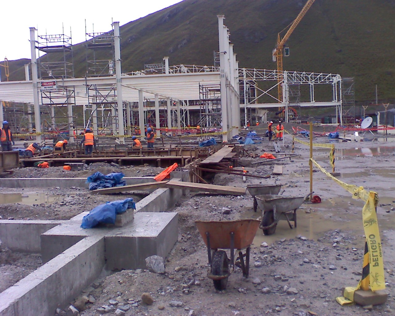 Construcción de bases campamento